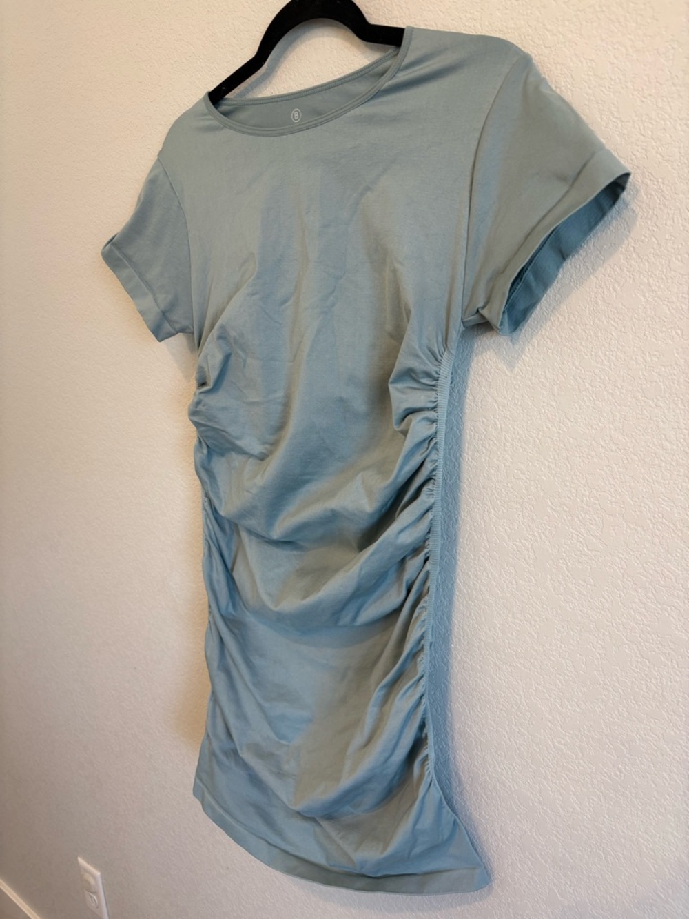 BLANQI Maternity Bodycon Dress M/L Blue Stretch Dress - Picture 3 of 9